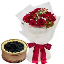 send flower with cake to laguna