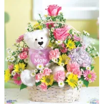 Flowers w/ Bear Delivery To Philippines