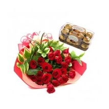 Roses Bouquet and Chocolate To Philippines