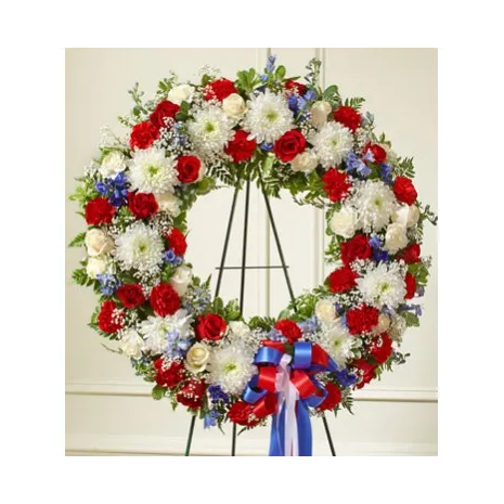 Border Patriotic Wreath Send To Philippines