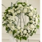 Heavenly Whites Wreath Send To Philippines